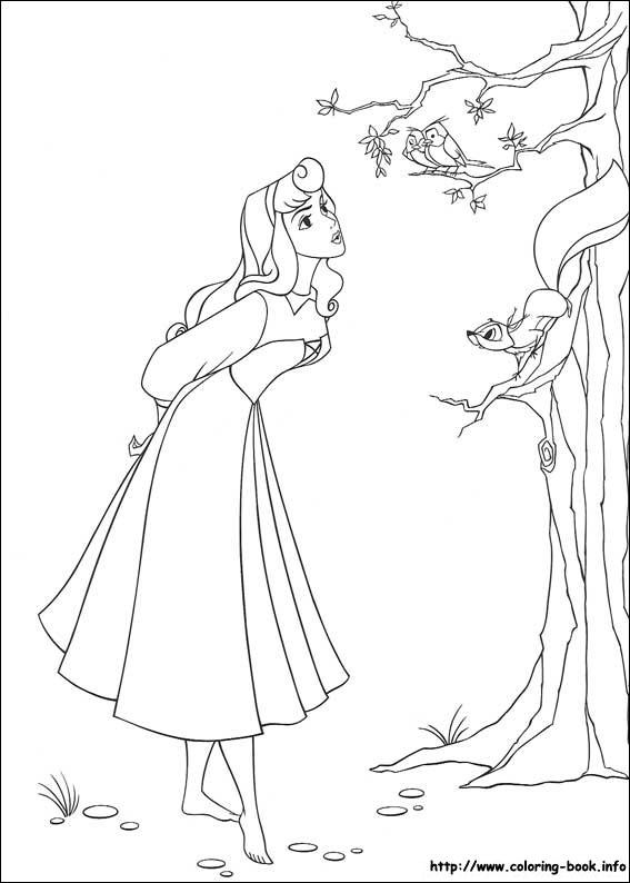 Sleeping Beauty coloring picture